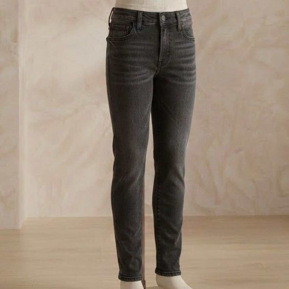 US Polo Assn Boys Size 6 Jeans Gray Straight Leg 5 Pocket Cotton Stretch Denim